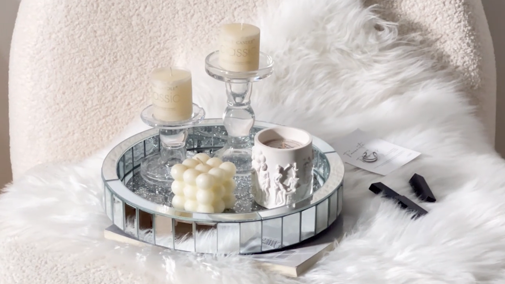 Amazon.com: 12” Rotating Perfume Organizer Tray,Mirror Glass